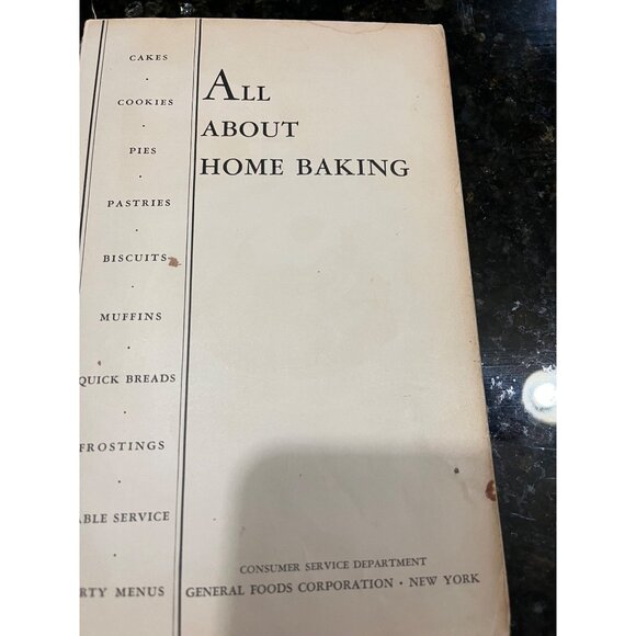 1930’s All About Baking Cookbook - Picture 8 of 10